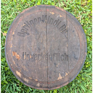 Berliner Kindl Wooden Keg Lid Beer Barrel Lid Sign Not for Sale Unverkäuflich